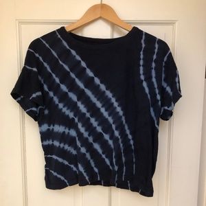 Lou and Grey Tie Dye Crop Tshirt sz L